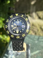 Swatch scuba black for sale  HARROGATE