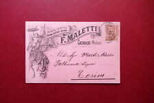 Cartolina pubblicitaria malett usato  Italia
