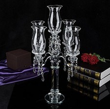 Crystal glass candelabra for sale  ESHER