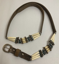 Boho beaded leather for sale  Como
