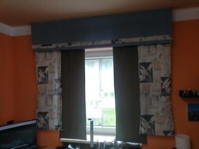 Flächen vorhänge taubenblau gebraucht kaufen  Painten