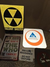 Vintage metal signs for sale  Media