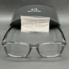 Armação de óculos Armani Exchange AX 3016 8239 fumaça/preto 53-17-145 muito bom estado com estojo comprar usado  Enviando para Brazil