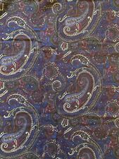 Purple paisley print for sale  LONDON