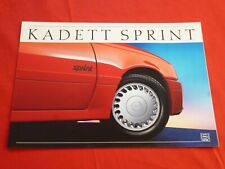 Usado, OPEL Kadett E "Sprint" Sondermodell Prospekt Brochure Depliant Folleto von 1987 comprar usado  Enviando para Brazil