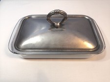 Usado, Sutiã vintage MARINEX INO prato de vidro com tampa de prato de prata 11 6/8" comprar usado  Enviando para Brazil