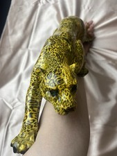 Resin leopard figurine for sale  HUDDERSFIELD