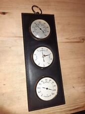 Vintage Weather Station, Frisy, Hygrometer, Barometer, Thermometer, Leather na sprzedaż  PL