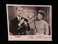 Usado, FOTO DE IMPRENSA ORIGINAL 53 BARBARA STANWYCK R WAGNER WEBB TITANIC FILME 10X8 B&W comprar usado  Enviando para Brazil