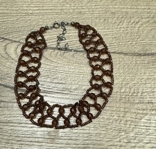 Vintage brown beaded for sale  Sarasota
