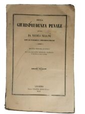 Della giurisprudenza penale usato  Bari