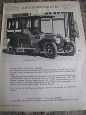 Coys kensington 1908 for sale  BRISTOL