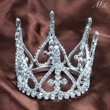 Mini fantasias redondas de festa de formatura de cristal tiaras casamento coroas de noiva strass comprar usado  Enviando para Brazil