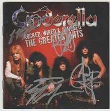 CINDERELA autografado assinado Greatest Hits CD inserção frontal por banda completa todos os 4 comprar usado  Enviando para Brazil