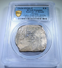 Moeda pirata antiga genuína PCGS (1639) 1600s espanhola México prata 8 reais comprar usado  Enviando para Brazil