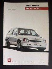 Vauxhall nova sales for sale  UK