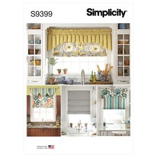 Simplicity 9399 Ventana Cortinas Romano Persianas Cenefas Costura Patrón Skill : comprar usado  Enviando para Brazil