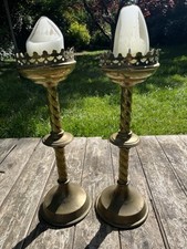 Antique pair brass for sale  SOLIHULL