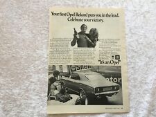 OPEL REKORD GM 1.9 LITRO MOTOR 1970 PÔSTER ANÚNCIO PRONTO QUADRO A4 TAMANHO H comprar usado  Enviando para Brazil