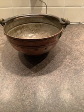 Vintage copper cauldron for sale  WALSALL