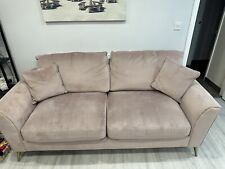 Blush pink seater for sale  DOWNHAM MARKET