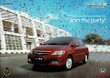 Honda City ZX car (made in India) _2008 Prospekt / Brochure    comprar usado  Enviando para Brazil