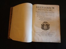 1778 breviaire metz d'occasion  Mirecourt