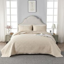 Double bedspreads beige for sale  BRADFORD