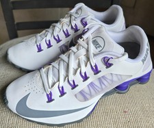 Tênis de corrida feminino Nike Shox Superfly R4 couro branco, tamanho 7 comprar usado  Enviando para Brazil