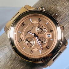 Relógio Michael Kors unissex MK-8096 cronógrafo social ouro rosa quartzo 45mm 7 1/2" comprar usado Relógio Michael Kors unissex MK-8096 cronógrafo social ouro rosa quartzo 45mm 7 1/2" comprar usado  Enviando para Brazil