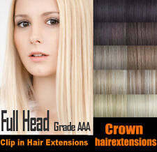 Usado, Grampo de cabeça completo 16"-26" em extensões de cabelo humano Remy - Grau AAA - Entrega no dia seguinte comprar usado  Enviando para Brazil