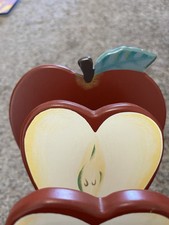 Prateleira Apple Vintage “fatiada”, poderia ser usada para livros, guardanapos, toalhas etc. , usado comprar usado  Enviando para Brazil