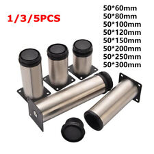 1/3/5 peças 50 mm aço inoxidável pernas ajustáveis móveis armário sofá pés de mesa comprar usado  Enviando para Brazil