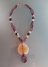 Collana granato vintage usato  San Donato Milanese
