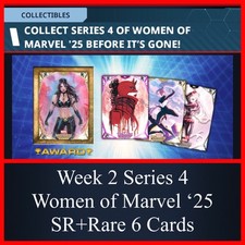 Usado, SEMANA 2 SÉRIE 4 MULHERES DA MARVEL 25 SR+RARO 6 CARTÕES-TOPPS MARVEL COLLECT DIGITAL comprar usado  Enviando para Brazil