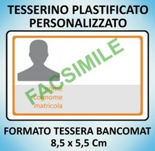 Tessera badge plastificata usato  Cervino