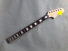 Faça você mesmo braço de guitarra de bordo 22 trastes 25,5" peças de guitarra elétrica bloco incrustação cabeça grande comprar usado  Enviando para Brazil