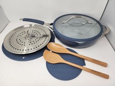 Tramontina 5 quartos Sautee All In One Plus panela antiaderente cerâmica azul conjunto com 7 peças comprar usado  Enviando para Brazil