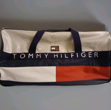 Bolsa de Duffle Vintage Tommy Hilfiger Soletrar Grande Streetstyle Anos 90 Y2K 24x12x12" comprar usado  Enviando para Brazil