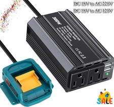 Inversor de energia 300W DC 18V para AC 220V 120V para estação de energia Makita bateria USB comprar usado  Enviando para Brazil