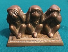 Statuetta tre scimmiette usato  Napoli
