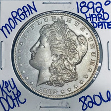 1892 morgan silver for sale  USA