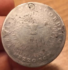 Moneta mezzo scudo usato  Olbia