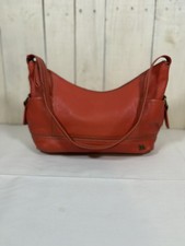 Bolsa de ombro de couro The Sak laranja Kendra bolsa média com bolsos com zíper superior comprar usado Bolsa de ombro de couro The Sak laranja Kendra bolsa média com bolsos com zíper superior comprar usado  Enviando para Brazil