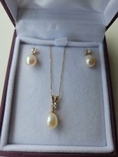 9ct gold cultured for sale  BRIDGNORTH
