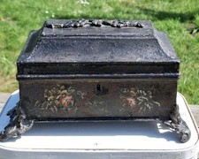 Antique victorian toleware for sale  BOURNE