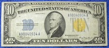 1934-A $10 CERTIFICADO DE PLATA NORTE DE ÁFRICA SEGUNDA GUERRA MUNDIAL emisión de emergencia (5063) segunda mano  Embacar hacia Mexico