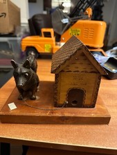 Estátua de arte vintage alemã esculpida em madeira para casa de cachorro comprar usado  Enviando para Brazil