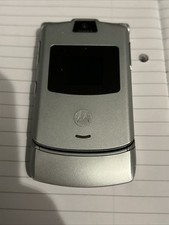 Motorola razr silver for sale  LONDON