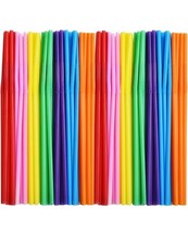 Usado, Canudos de plástico flexíveis ALINK 300 PCS, 10,2 polegadas colorf extra longo... comprar usado  Enviando para Brazil